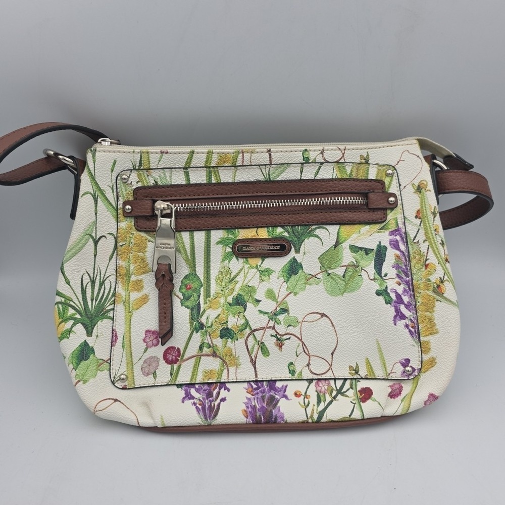 Dana Buchman Purse White FLoral